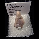 Mineral Specimen: Pollucite from Bennet Quarry, Oxford Co., Maine Mineral Specimen: Pollucite from Bennet Quarry, Oxford Co., Maine