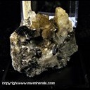 Mineral Specimen: Siderite - Green, micro Pyrite Crystals, Muscovite, Quartz, Albite from Nello Teer Crabtree Creek Quarry, Raleigh, Wake Co., North Carolina, Ex. A. Neely, 1960s