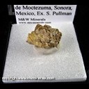 Mineral Specimen: Zemannite (TL), Tellurite from Mina Moctezuma, Moctezuma, Municipio de Moctezuma, Sonora, Mexico, Ex. S. Pullman
