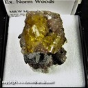 Mineral Specimen: Fluorite, Quartz, Hematite from Pea Ridge Mine, Sullivan, Iron Co., Misssouri, Ex. Norm Woods