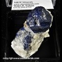 Mineral Specimen: Lazulite, Quartz from Ladjuar Medam, Sar-e Sang, Koksha Valley, Badakhshan Province, Afghanistan Mineral Specimen: Lazulite, Quartz from Ladjuar Medam, Sar-e Sang, Koksha Valley, Badakhshan Province, Afghanistan
