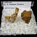 Mineral Specimen: Egelstonite, Calomel, minor Cinnabar from Challenge Deposit, Redwood City, San Mateo Co., California, Ex. Steve Pullman, Ex. Frazier's