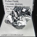 Mineral Specimen: Galena with unusual growth habit from Picher field, Tri-state district, Ottawa Co., Oklahoma, Ex. Norm Woods Mineral Specimen: Galena with unusual growth habit from Picher field, Tri-state district, Ottawa Co., Oklahoma, Ex. Norm Woods