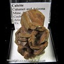 Mineral Specimen: Calcite from Calumet and Arizona Mine, Bisbee, Cochise Co., Arizona, Ex. Norm Woods Mineral Specimen: Calcite from Calumet and Arizona Mine, Bisbee, Cochise Co., Arizona, Ex. Norm Woods