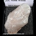Mineral Specimen: Chalcedony (fluoresces vivid green under SW) from Arizona, Ex. Norm Woods Mineral Specimen: Chalcedony (fluoresces vivid green under SW) from Arizona, Ex. Norm Woods