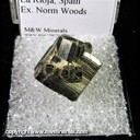 Mineral Specimen: Pyrite from Ambas Aguas, Muro de Aguas, La Rioja, Spain, Ex. Norm Woods