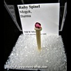 Mineral Specimen: Ruby Spinel from Mogok, Burma
