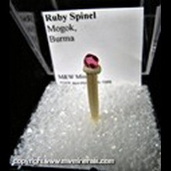 Mineral Specimen: Ruby Spinel from Mogok, Burma Mineral Specimen: Ruby Spinel from Mogok, Burma
