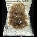 Mineral Specimen: Calcite, two gernerations, with unidentified Sulfide micro crystals from Pint's Quarry, Raymond, Blackhawk Co., Iowa, Ex. Norm Woods