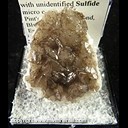 Mineral Specimen: Calcite, two gernerations, with unidentified Sulfide micro crystals from Pint's Quarry, Raymond, Blackhawk Co., Iowa, Ex. Norm Woods Mineral Specimen: Calcite, two gernerations, with unidentified Sulfide micro crystals from Pint's Quarry, Raymond, Blackhawk Co., Iowa, Ex. Norm Woods