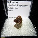 Mineral Specimen: Sphalerite, Iridescent from Standard Slag Quarry, Adams Co., Ohio Mineral Specimen: Sphalerite, Iridescent from Standard Slag Quarry, Adams Co., Ohio