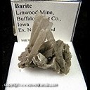 Mineral Specimen: Barite from Linwood Mine, Buffalo, Scott Co., Iowa, Ex. Norm Woods Mineral Specimen: Barite from Linwood Mine, Buffalo, Scott Co., Iowa, Ex. Norm Woods