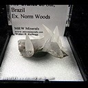 Mineral Specimen: Calcite on Celadonite from Irai, Rio Grande do Sul, Brazil, Ex. Norm Woods