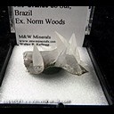 Mineral Specimen: Calcite on Celadonite from Irai, Rio Grande do Sul, Brazil, Ex. Norm Woods Mineral Specimen: Calcite on Celadonite from Irai, Rio Grande do Sul, Brazil, Ex. Norm Woods