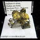 Mineral Specimen: Chalcopyrite, Galena from Mogilata deposit, Septemvri mine, Smolyan Province, Bulgaria, Ex. Norm Woods