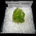Mineral Specimen: Forsterite variety: Peridot from Peridot Mesa, San Carlos, Gila Co., Arizona