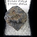 Mineral Specimen: Pyrite and Rubyjack Sphalerite on Galena from Picher field, Tri-state district, Ottawa Co., Oklahoma, Ex. Norm Woods