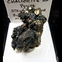 Mineral Specimen: Chalcocite, Pyrite from Stewart Mine, Butte, Silver Bow Co., Montana, Ex. Norm Woods