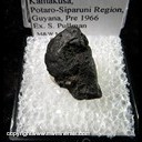 Mineral Specimen: Escolaite from Merume river, Kamakusa, Potaro-Siparuni Region, Guyana, Pre 1966, Ex. S. Pullman