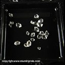 Mineral Specimen: Quartz: variety Herkimer Diamond -11 small crystals from Herkimer, New York, L. Hermes, 1980s