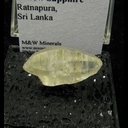 Mineral Specimen: Corundum variety: Yellow Sapphire from Ratnapura District, Sabaragamuwa Province, Sri Lanka Mineral Specimen: Corundum variety: Yellow Sapphire from Ratnapura District, Sabaragamuwa Province, Sri Lanka