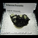 Minerals Specimen: Babbingtonite, Prehnite from Lane Quarry, Westfield, Massachusetts Minerals Specimen: Babbingtonite, Prehnite from Lane Quarry, Westfield, Massachusetts