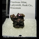 Minerals Specimen: Chalcocite from Flambeau Mine, Ladysmith, Rusk Co., Wisconsin Minerals Specimen: Chalcocite from Flambeau Mine, Ladysmith, Rusk Co., Wisconsin