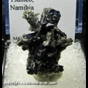 Mineral Specimen: Cerussite on Azurite from Tsumeb, Namibia Mineral Specimen: Cerussite on Azurite from Tsumeb, Namibia