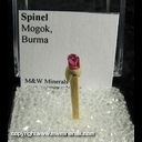 Minerals Specimen: Spinel from Mogok, Burma Minerals Specimen: Spinel from Mogok, Burma