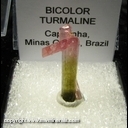Mineral Specimen: Tourmaline, Bicolor from Capelhina, Minas Gerais, Brazil Mineral Specimen: Tourmaline, Bicolor from Capelhina, Minas Gerais, Brazil