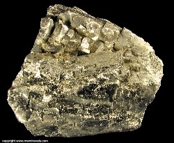 Minerals Specimen: Bar Pyrite from Buick Mine, Bixby, Viburnum Trend District, Iron Co., Missouri, USA