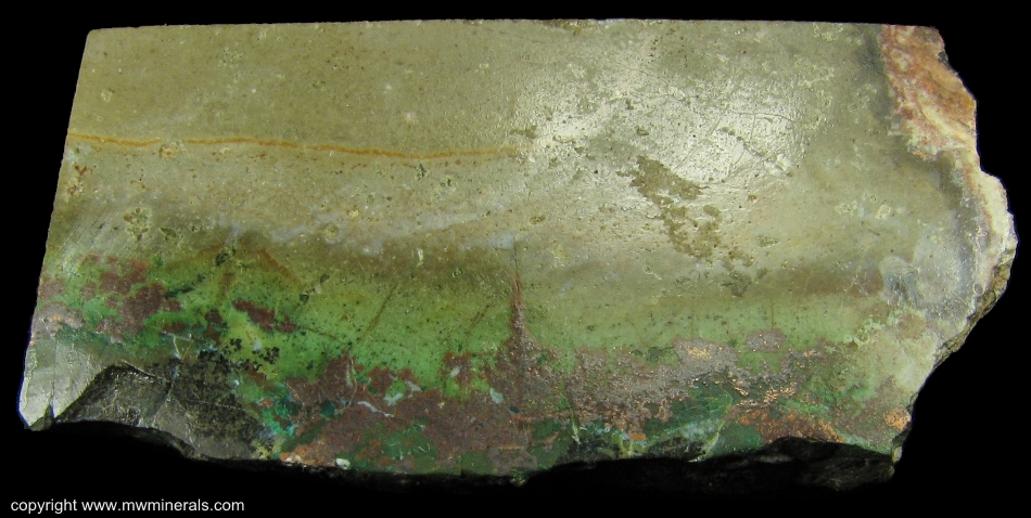 Mineral Specimen: Native Copper and Silver with Cuprite and Chrysocolla from Chimney Rock Quarry (Houdaille Industries Quarry; The Bound Brook Quarry; Stavola Industries Quarry), Bridgewater Township, Somerset Co., New Jersey, USA