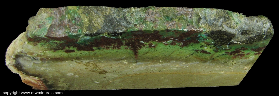 Mineral Specimen: Native Copper and Silver with Cuprite and Chrysocolla from Chimney Rock Quarry (Houdaille Industries Quarry; The Bound Brook Quarry; Stavola Industries Quarry), Bridgewater Township, Somerset Co., New Jersey, USA