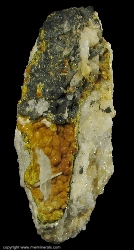 Minerals Specimen: Mimetite variety: Campylite from Dry Gill Mine, Caldbeck Fells, Cumberland, Cumbria, England