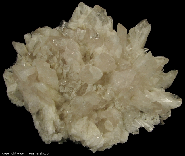 Mineral Specimen: Danburite Cluster from Charcas, San Luis Potosi, Mexico