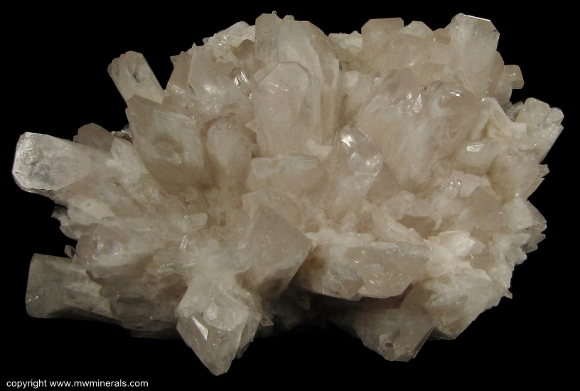 Mineral Specimen: Danburite Cluster from Charcas, San Luis Potosi, Mexico