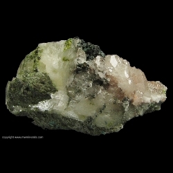 Minerals Specimen: Calcite with Included Copper from Ontonagon County, Michigan, USA Minerals Specimen: Calcite with Included Copper from Ontonagon County, Michigan, USA