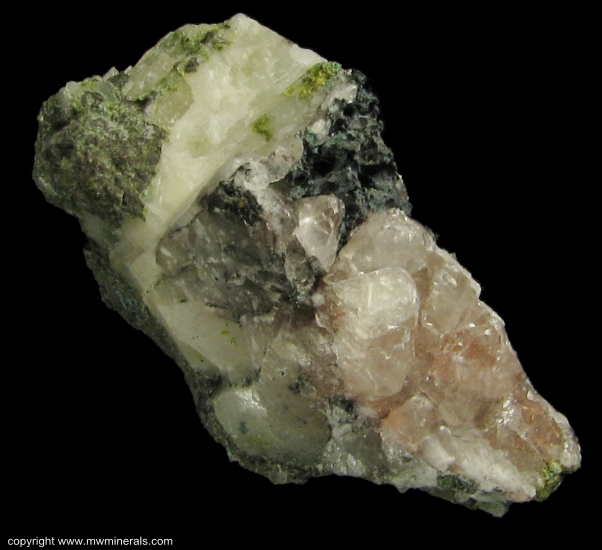 Mineral Specimen: Calcite with Included Copper from Ontonagon County, Michigan, USA