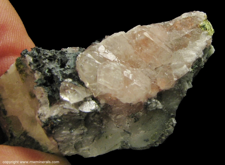 Mineral Specimen: Calcite with Included Copper from Ontonagon County, Michigan, USA