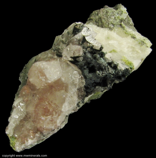 Mineral Specimen: Calcite with Included Copper from Ontonagon County, Michigan, USA