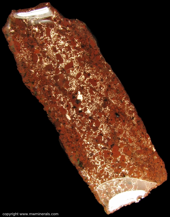 Mineral Specimen: Copper in Calumet Conglomerate from Centennial Mine, Houghton County, Michigan, USA
