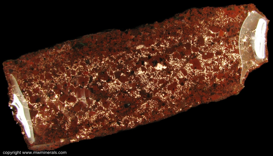 Mineral Specimen: Copper in Calumet Conglomerate from Centennial Mine, Houghton County, Michigan, USA