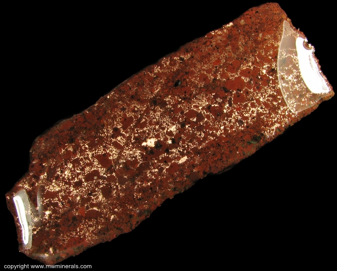 Mineral Specimen: Copper in Calumet Conglomerate from Centennial Mine, Houghton County, Michigan, USA