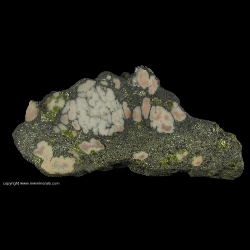 Minerals Specimen: Datolite in Basalt from Flint Steel Mine, Ontonagon County, Michigan, USA Minerals Specimen: Datolite in Basalt from Flint Steel Mine, Ontonagon County, Michigan, USA