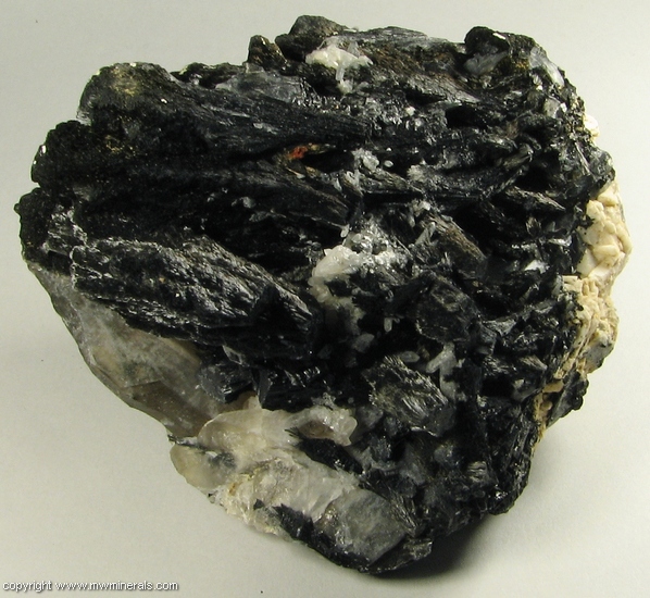 Mineral Specimen: Schorl Tourmaline and Quartz from Santa Cruz, Sonora, Mexico
