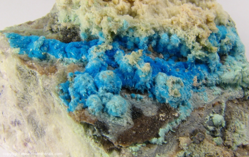 Mineral Specimen: Khaidarkanite from Khaidarkan Sb-Hg deposit, Fergana Valley, Alai Range, Osh Oblast, Kyrgyzstan