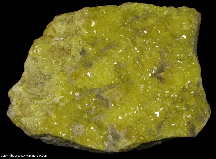 Mineral Specimen: Sulfur from Agrigento Province, Sicily, Italy