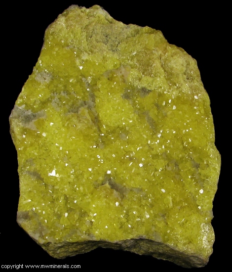 Mineral Specimen: Sulfur from Agrigento Province, Sicily, Italy