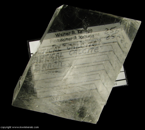 Mineral Specimen: Optical Calcite from Limestone Quarry near Corumba, Mato Grosso do Sul, Brazil