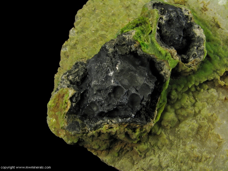Mineral Specimen: Galena, Cerussite, Pyromorphite and Quartz from Wheatley Mines, Phoenixville Mining District, Schuylkill Township, Chester Co., Pennsylvania, USA